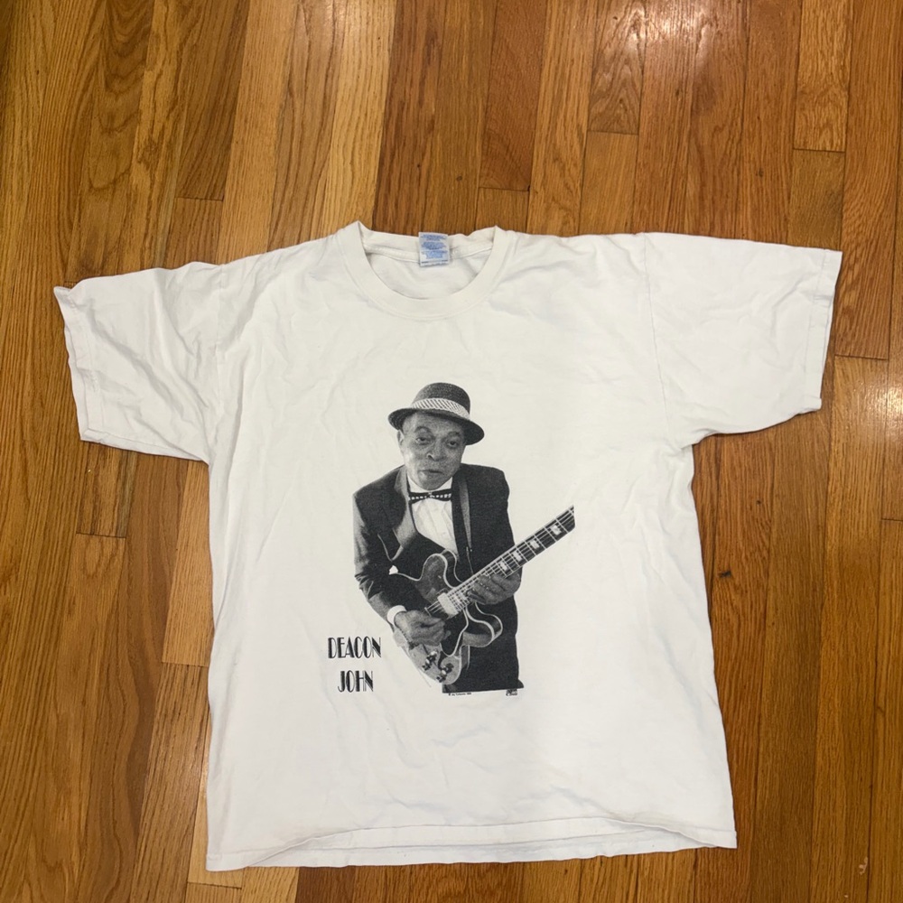 Gildan White Deacon John Graphic Tee